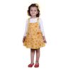 MATRIKA Baby Girls Pinny Set with T-Shirt (6-12 Months, Yellow)