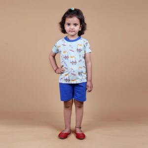 Baby Cotton T-Shirt and Shorts Set for Unisex (Baby Boys & Baby Girls) - Baby Boys & Girls Clothes Casual Regular Fit